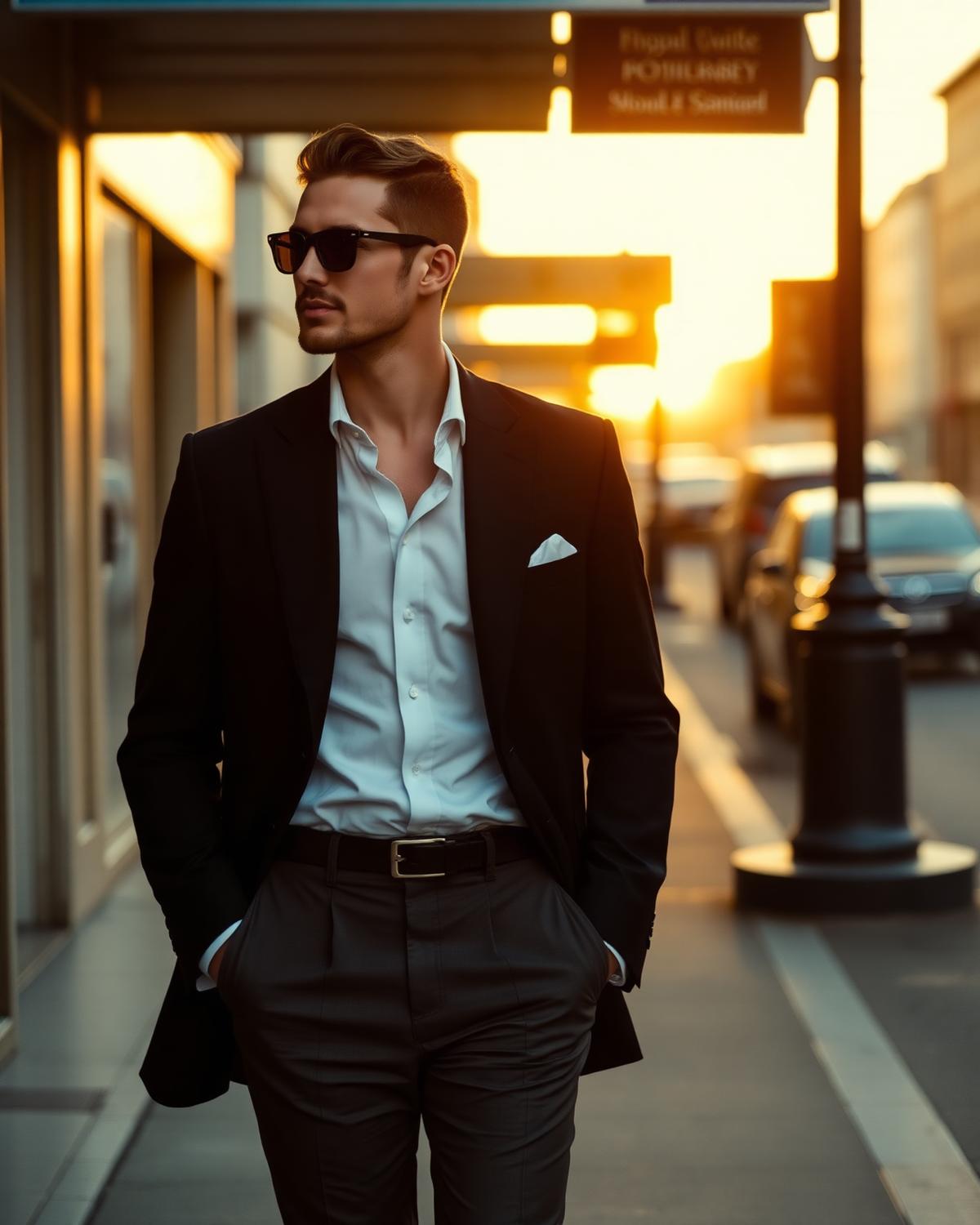 Mężczyzna w eleganckiej marynarce — moda męska na MODNIE.pl
